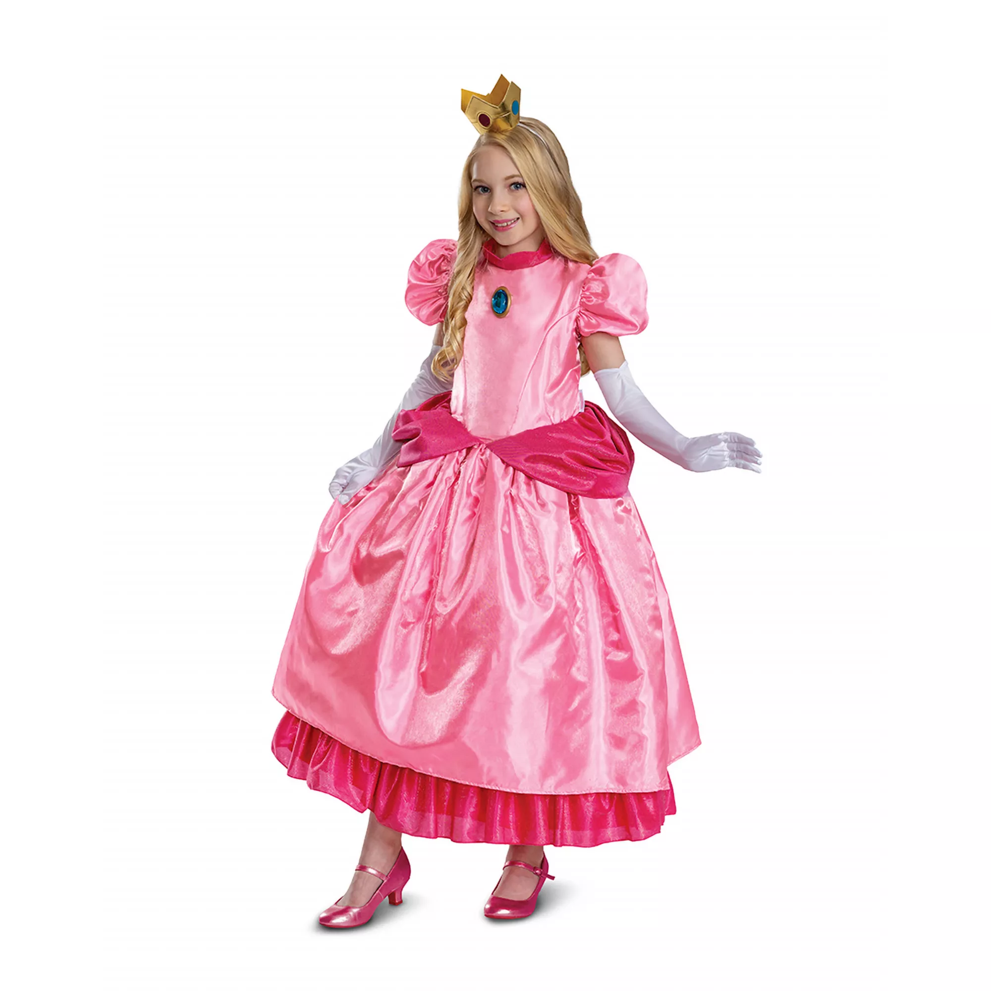 Kids Princess Peach Costume Deluxe - Super Mario Bros. at Spencer's