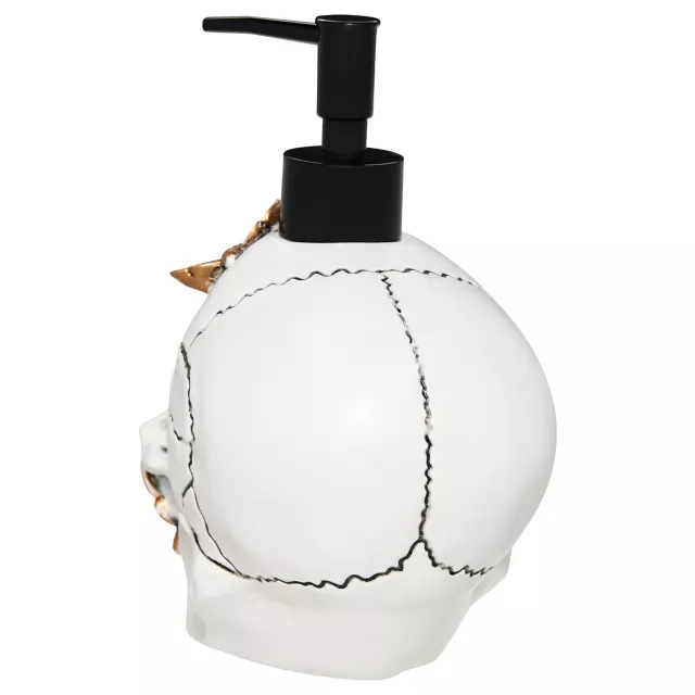 Moth Covered Skull Soap Dispenser at Spirit Halloween