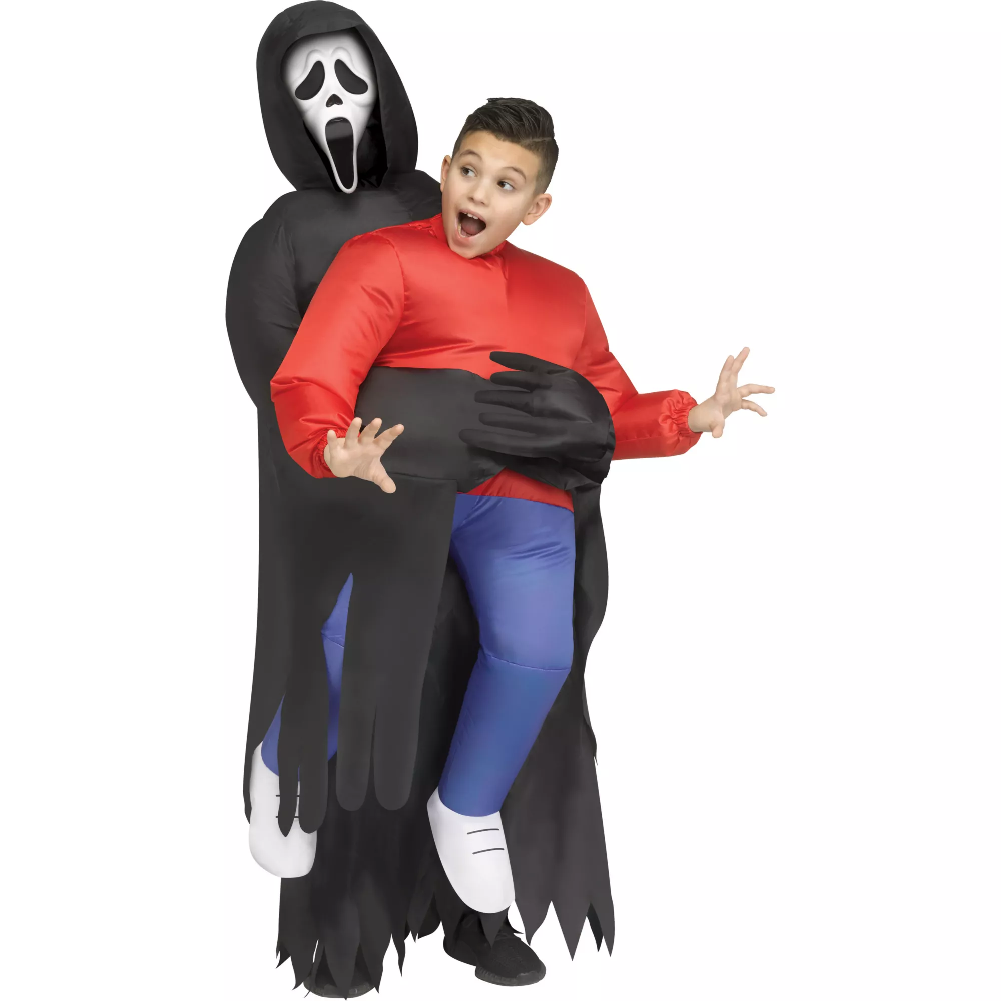 Kids Ghost Face Carrying Inflatable Costume at Spencer's