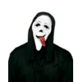 Ghost Face Scary Movie Half Mask at Spirit Halloween