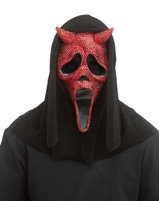 Bling Devil Ghost Face Half Mask - Spirithalloween.com