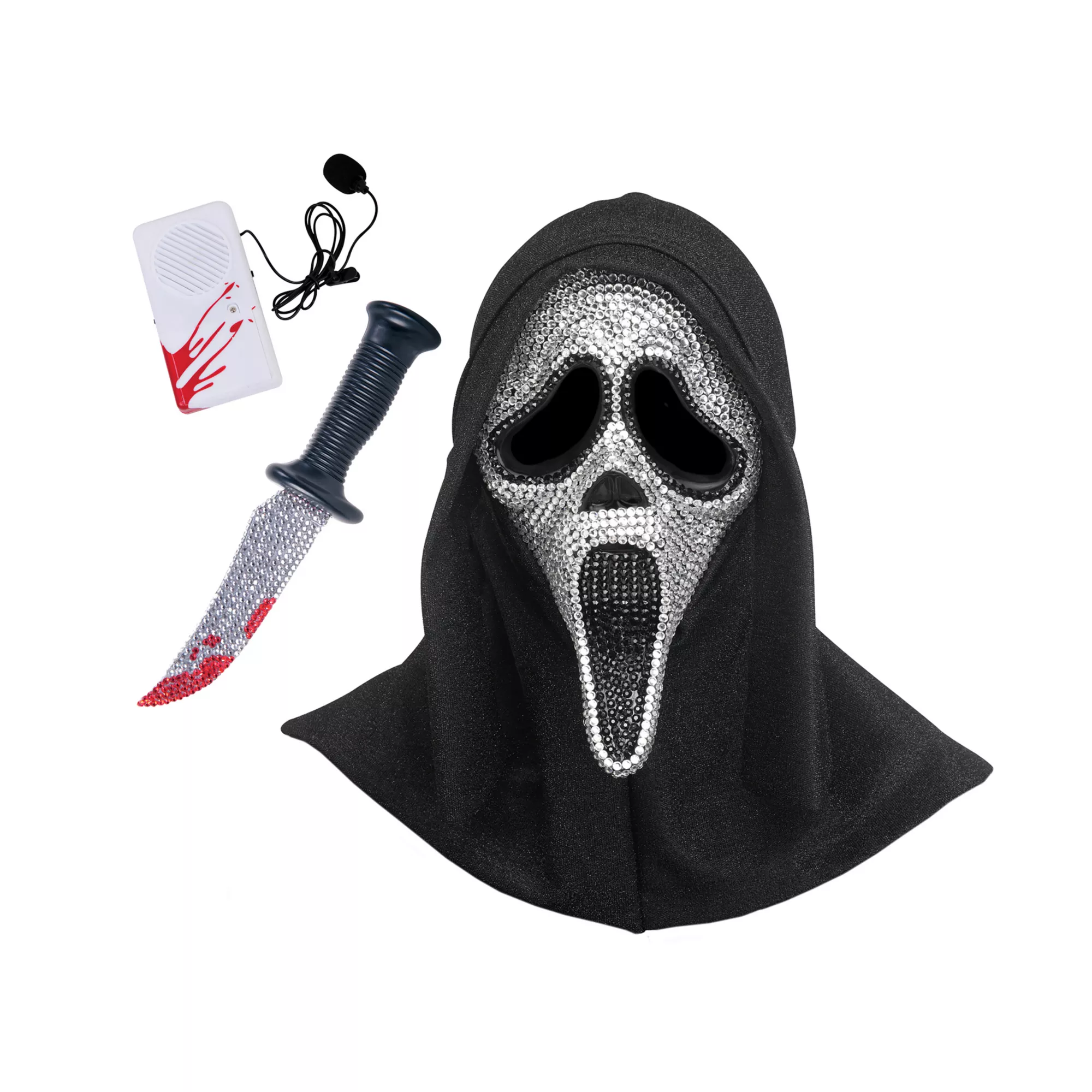 Ghost Face Bling Costume Kit at Spencer's
