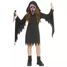 Kids Pink Ghost Face Bling Dress Costume at Spencer's