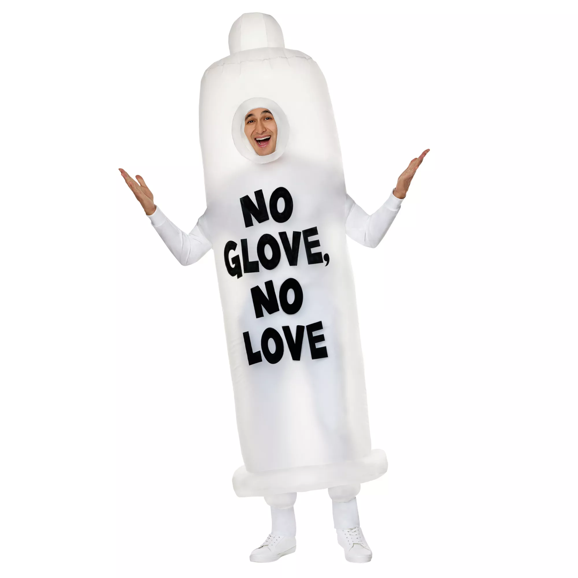 Adult Inflatable Condom Costume at Spirit Halloween