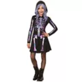 Kids Pastel Skeleton Hooded Dress Costume at Spencer's