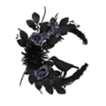 Mystical Arts Black Flower Crow Wreath at Spencer's