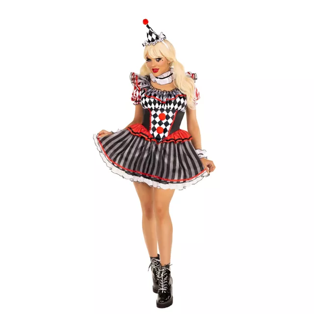 Harlequin Clown Dress Costume at Spencer's