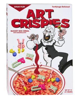Terrifier Art Crispies Cereal Box Sign - Spirithalloween.com