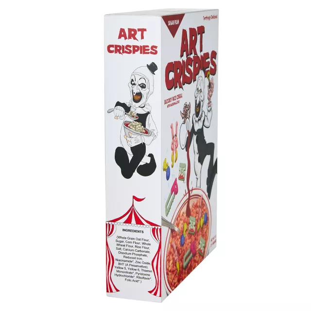 Terrifier Art Crispies Cereal Box Sign at Spencer's