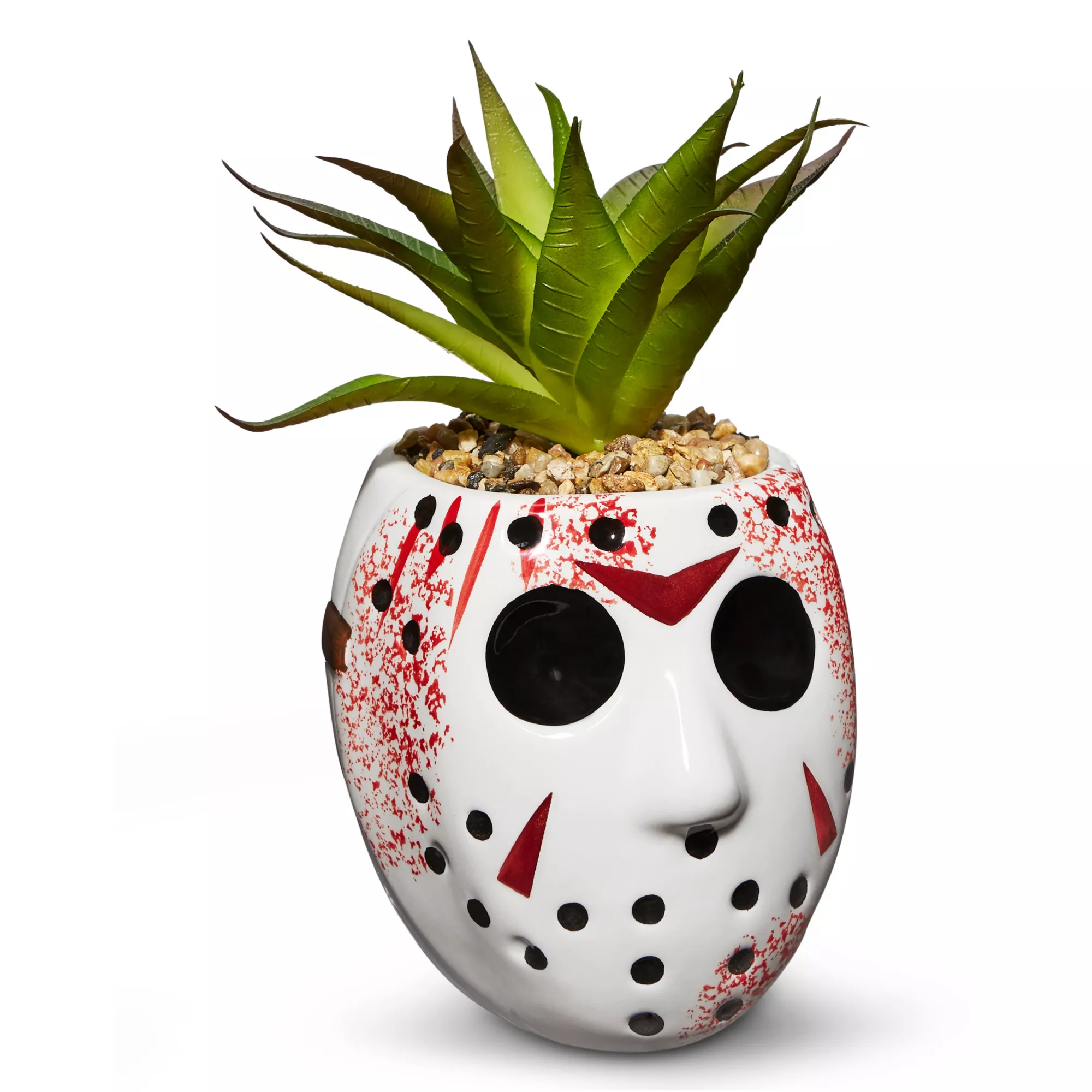 Jason Mask Faux Succulent Jar - Friday the 13th at Spirit Halloween