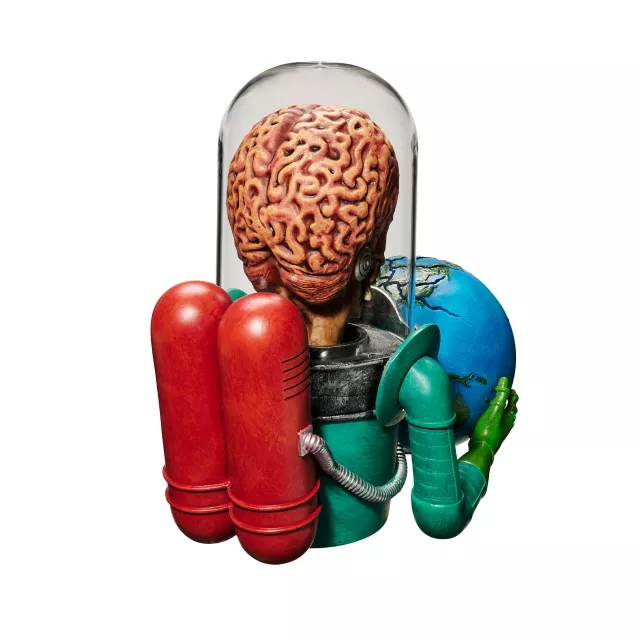 Light-Up Martian Warrior Statue - Mars Attacks at Spencer's