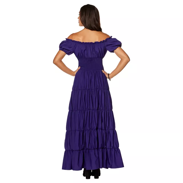 Long Purple Peasant Dress - Spirithalloween.com