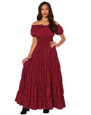 Off the shoulder peasant dress best sale