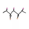 Double Orange and Purple String Lights at Spirit Halloween