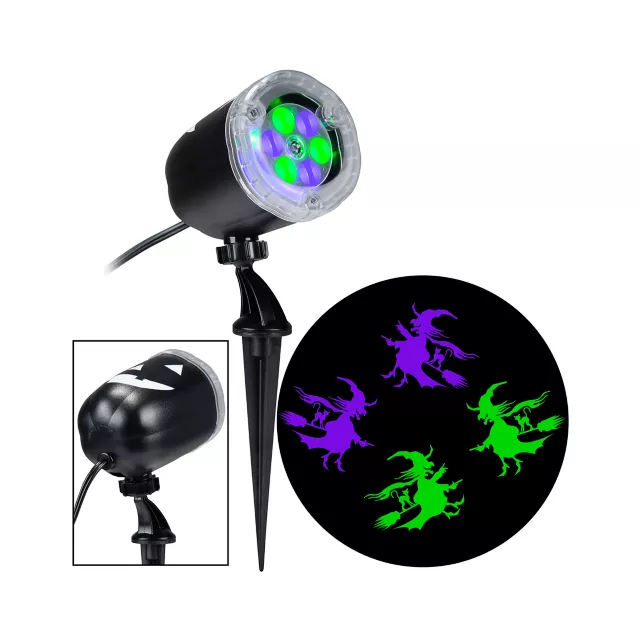 Green and Purple Witch Light Projector at Spirit Halloween