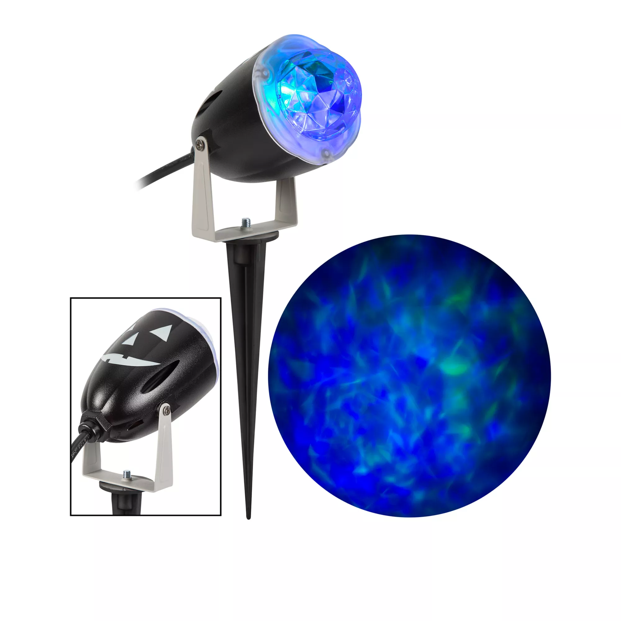 Blue Green Fire and Ice Light Projector at Spirit Halloween