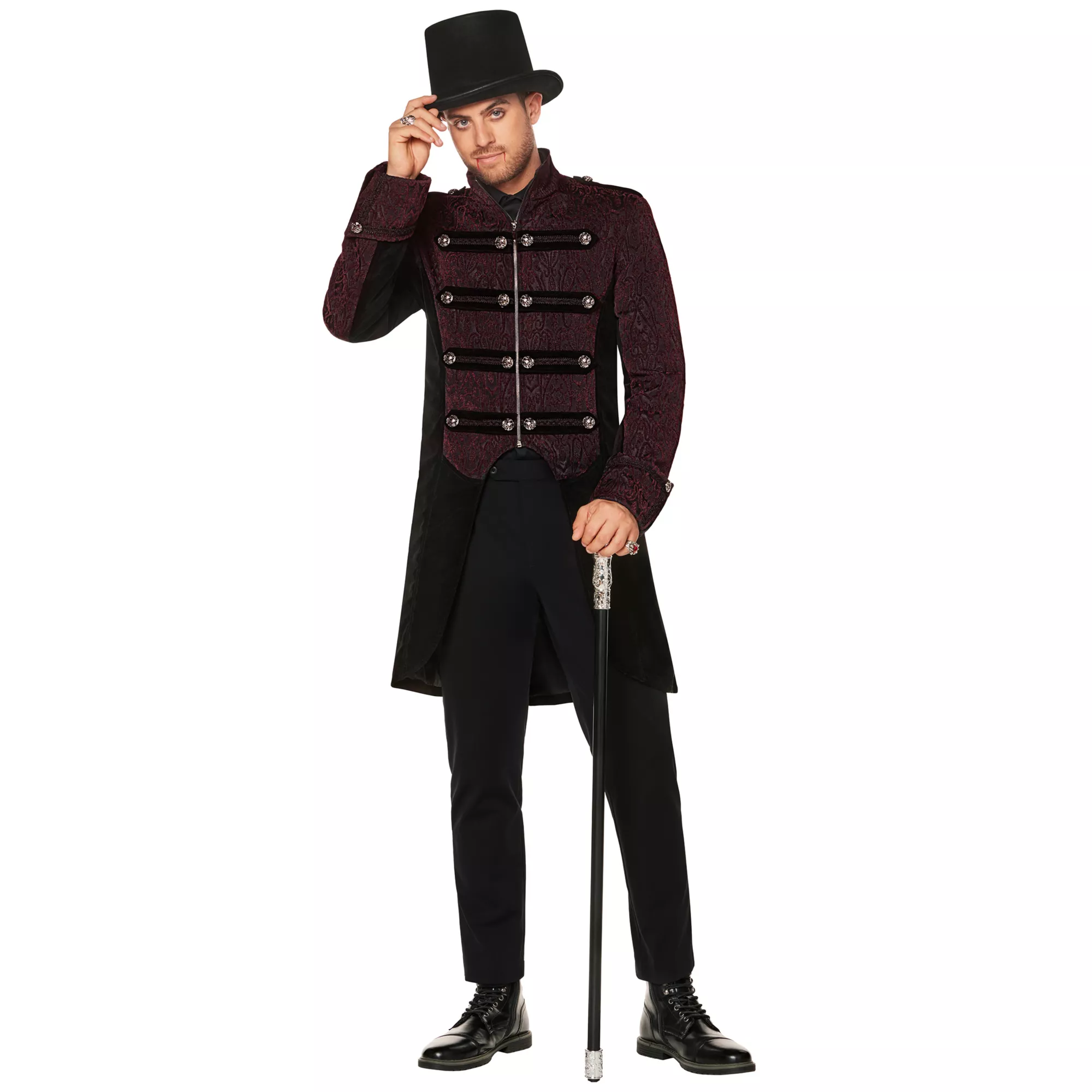 Adult Burgundy Vampire Jacket at Spirit Halloween