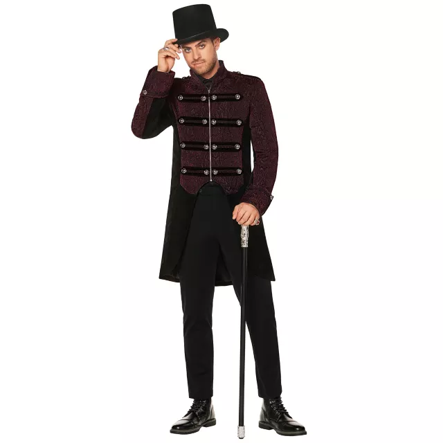 Lady Vampire Jacket Burgundy Adult Lady Vampire Jacket Burgundy Adult