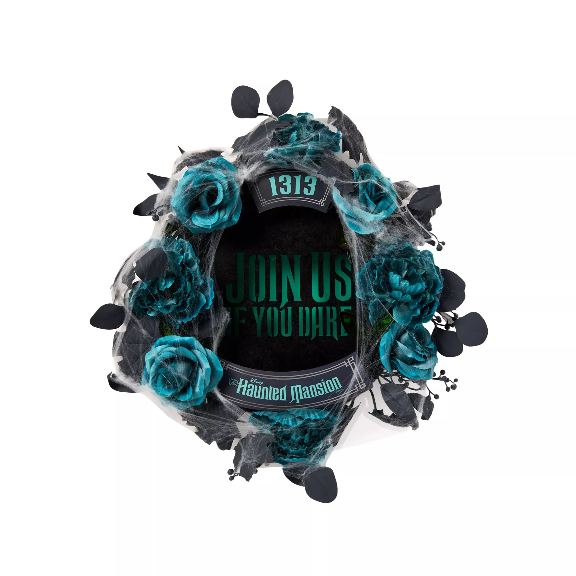 Light-Up Join Us If You Dare Wreath - Disney The Haunted Mansion at Spencer's