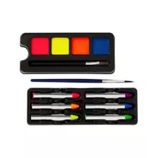 UV Reactive Neon Skull Makeup Kit at Spirit Halloween