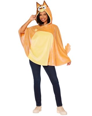 Adult Chilli Poncho Costume Top - Bluey