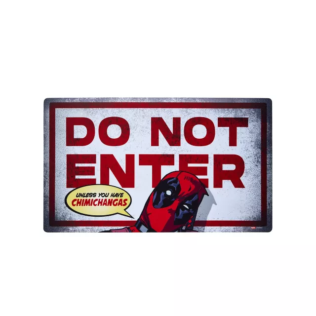 Do Not Enter Doormat - Deadpool at Spirit Halloween