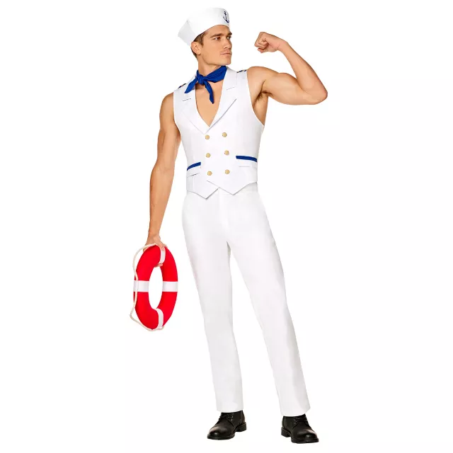 Sailor White Costume Adult Sailor White Costume Adult