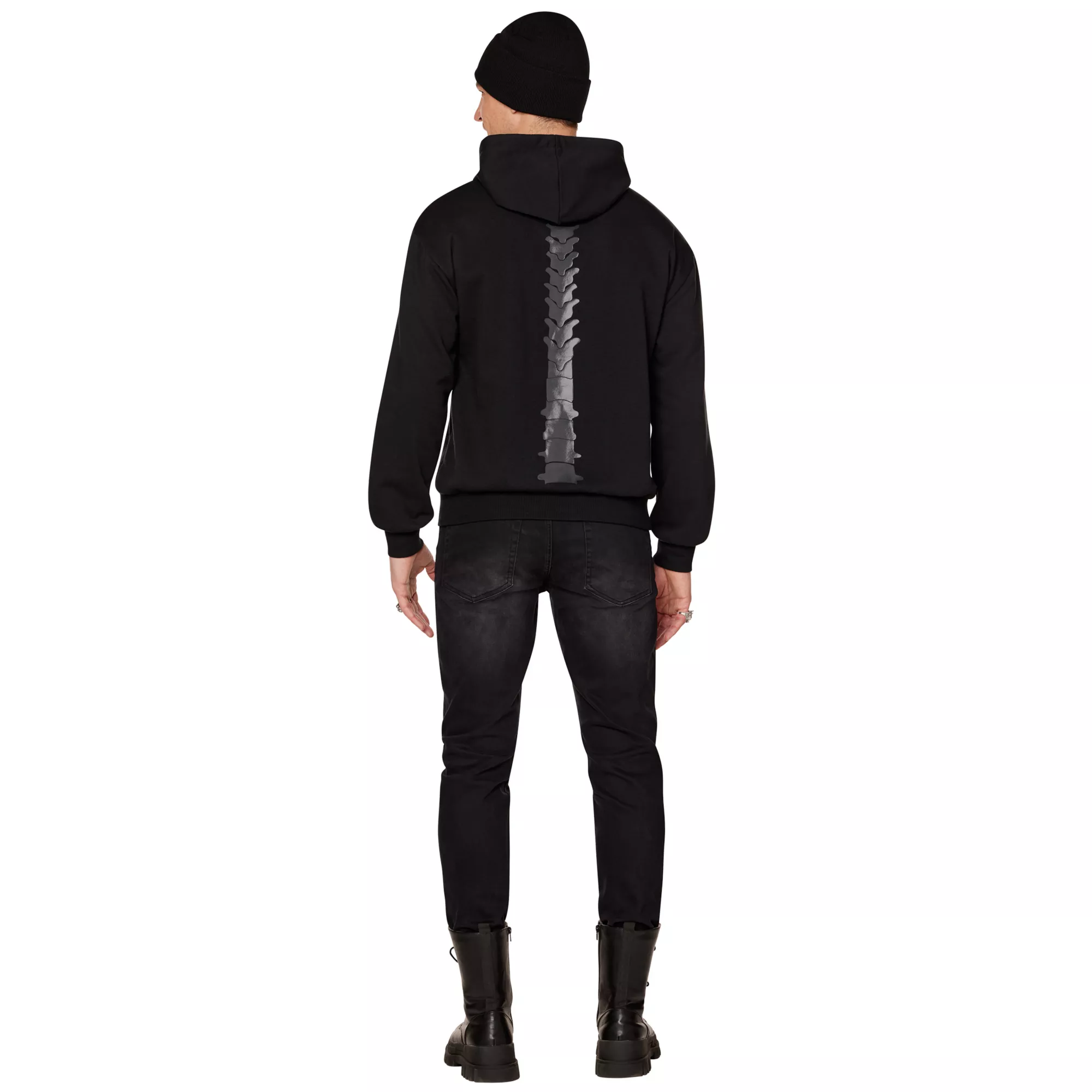 Adult Black Skeleton Hoodie at Spencer's