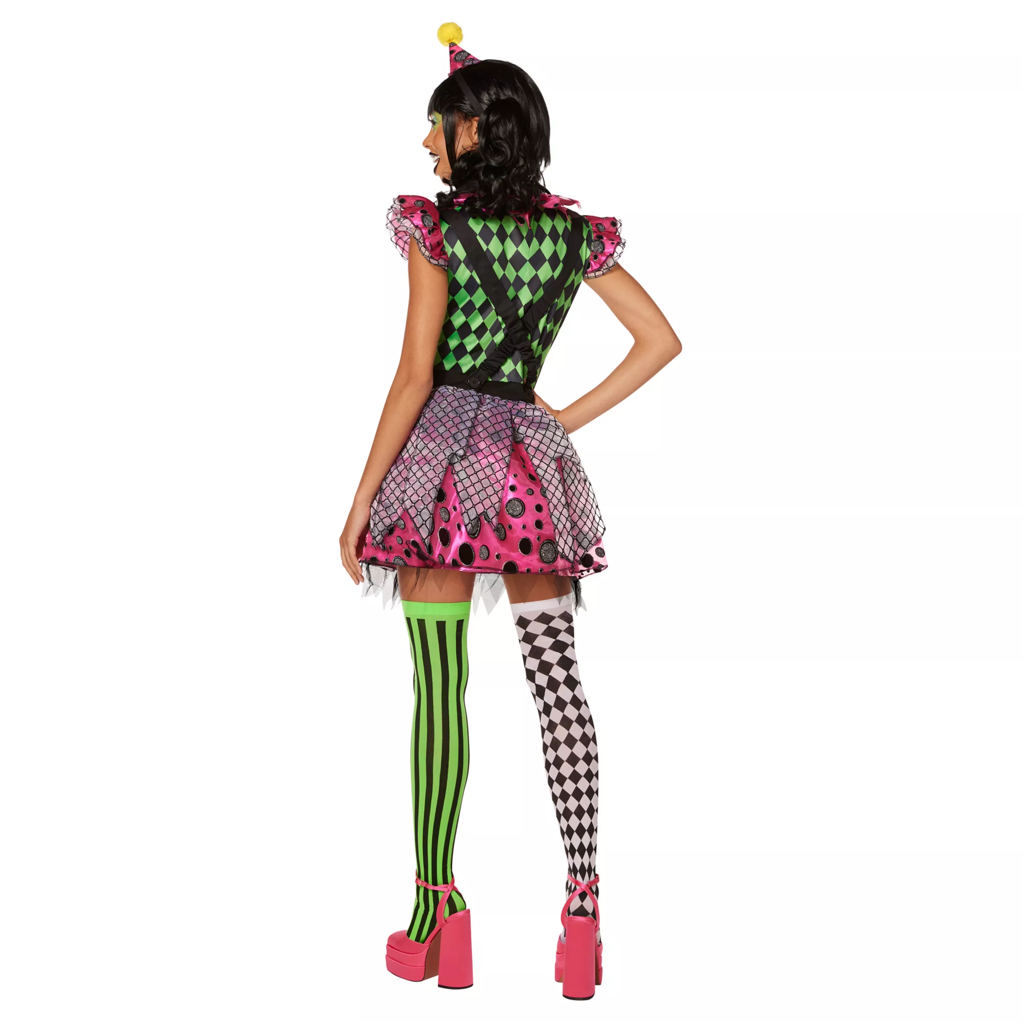Adult Neon Clown Costume at Spirit Halloween