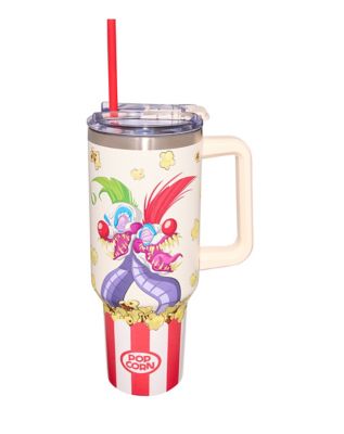 Popcorn Klowns Travel Tumbler with Straw 40 oz. - Killer Klowns