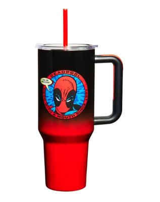 Deadpool Merc with A Mouth Cup with Straw - 40 oz 