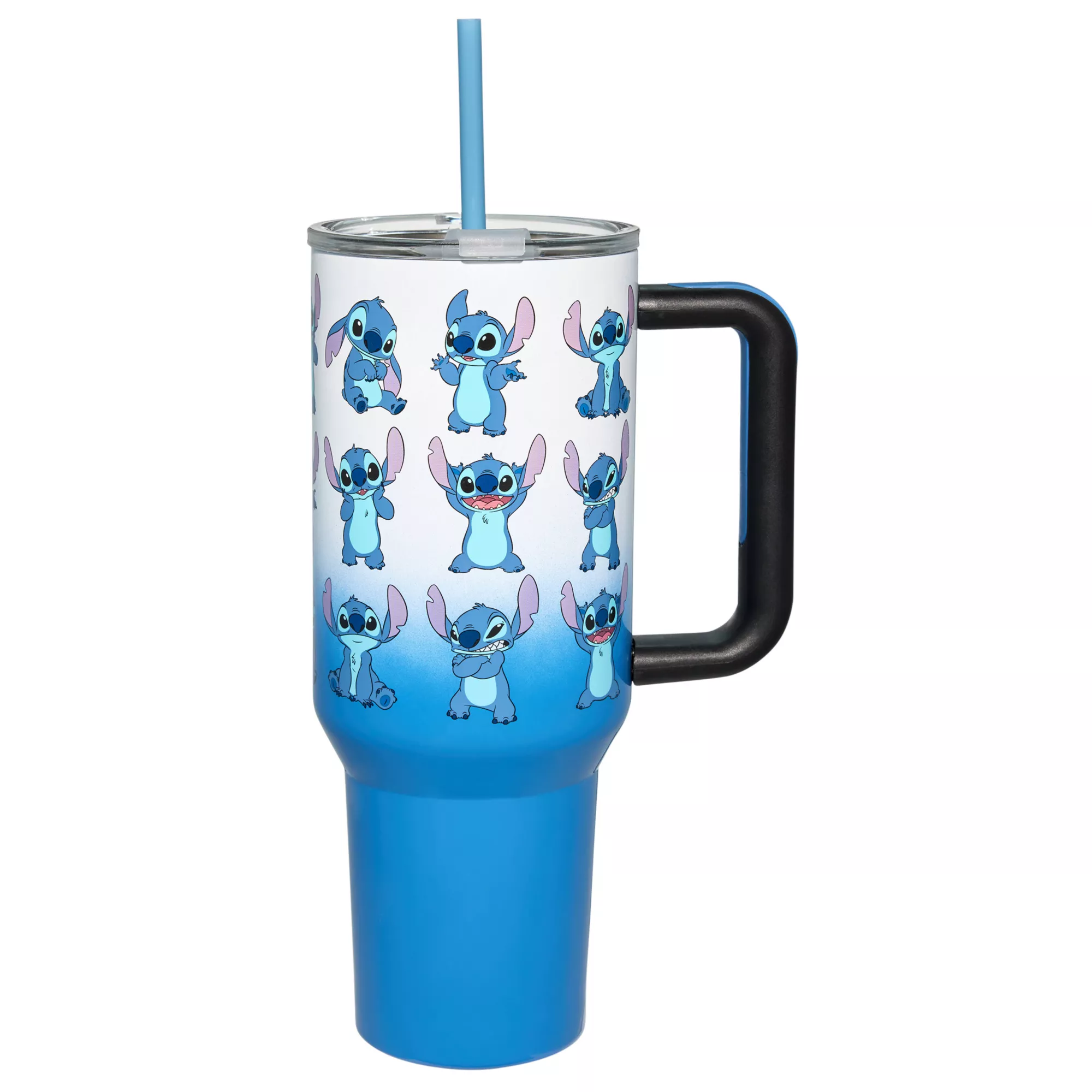 Silly Stitch Portable Travel Tumbler with Straw 40 oz. - Lilo & Stitch at Spencer's