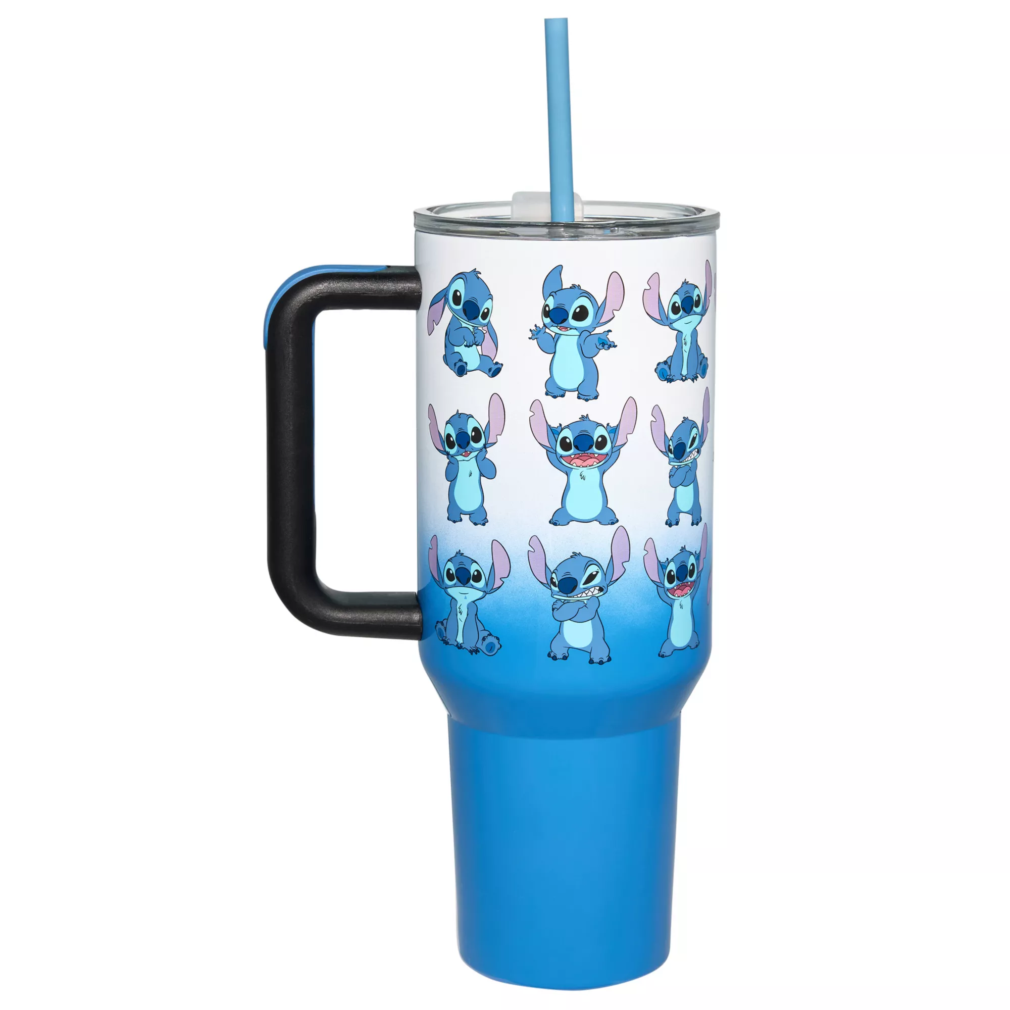 Silly Stitch Portable Travel Tumbler with Straw 40 oz. - Lilo & Stitch at Spencer's