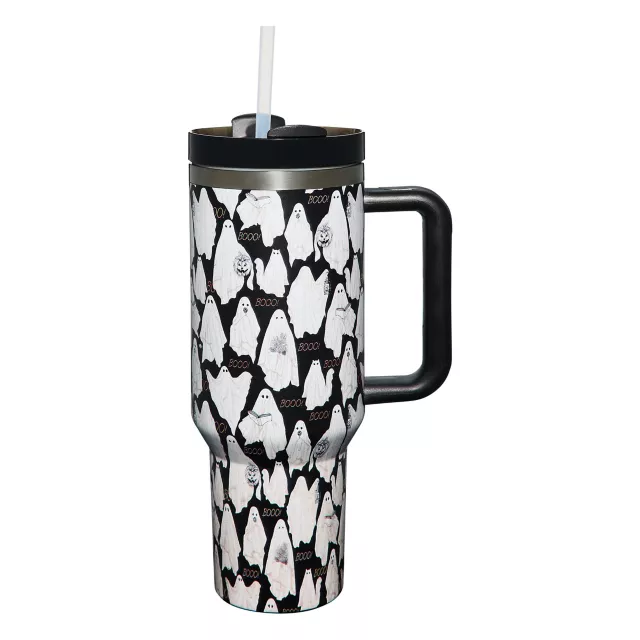 Ghost Portable Travel Tumbler with Straw - 40 oz. - Spirithalloween.com