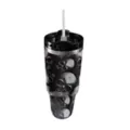 Skull Portable Travel Tumbler with Straw - 40 oz. at Spencer's