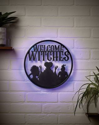 Light-Up LED Welcome Witches Sign - Disney Hocus Pocus