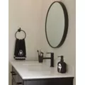 Black and White Ghost Face Hand Towel at Spencer's