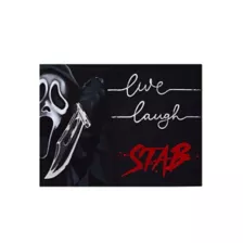 Ghost Face Live Laugh Stab Canvas at Spirit Halloween