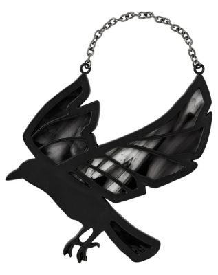 01712132 - Raven Stained Glass Suncatcher