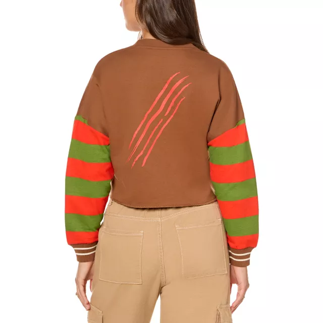 Freddy Krueger Cropped Crewneck - A Nightmare on Elm Street at Spencer's