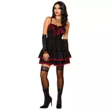 Adult Black and Red Vampire Spider Mini Dress at Spirit Halloween