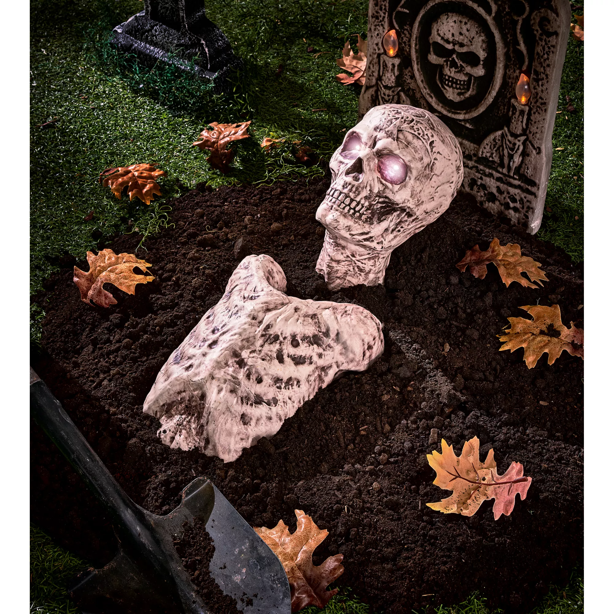 Ground Breaking Skin Torso Skeleton Prop at Spirit Halloween