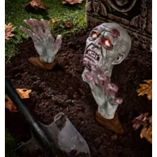 Light-Up Ground Breaking Zombie Head at Spirit Halloween