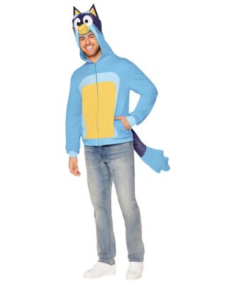 Adult Bandit Hoodie Costume Top - Bluey