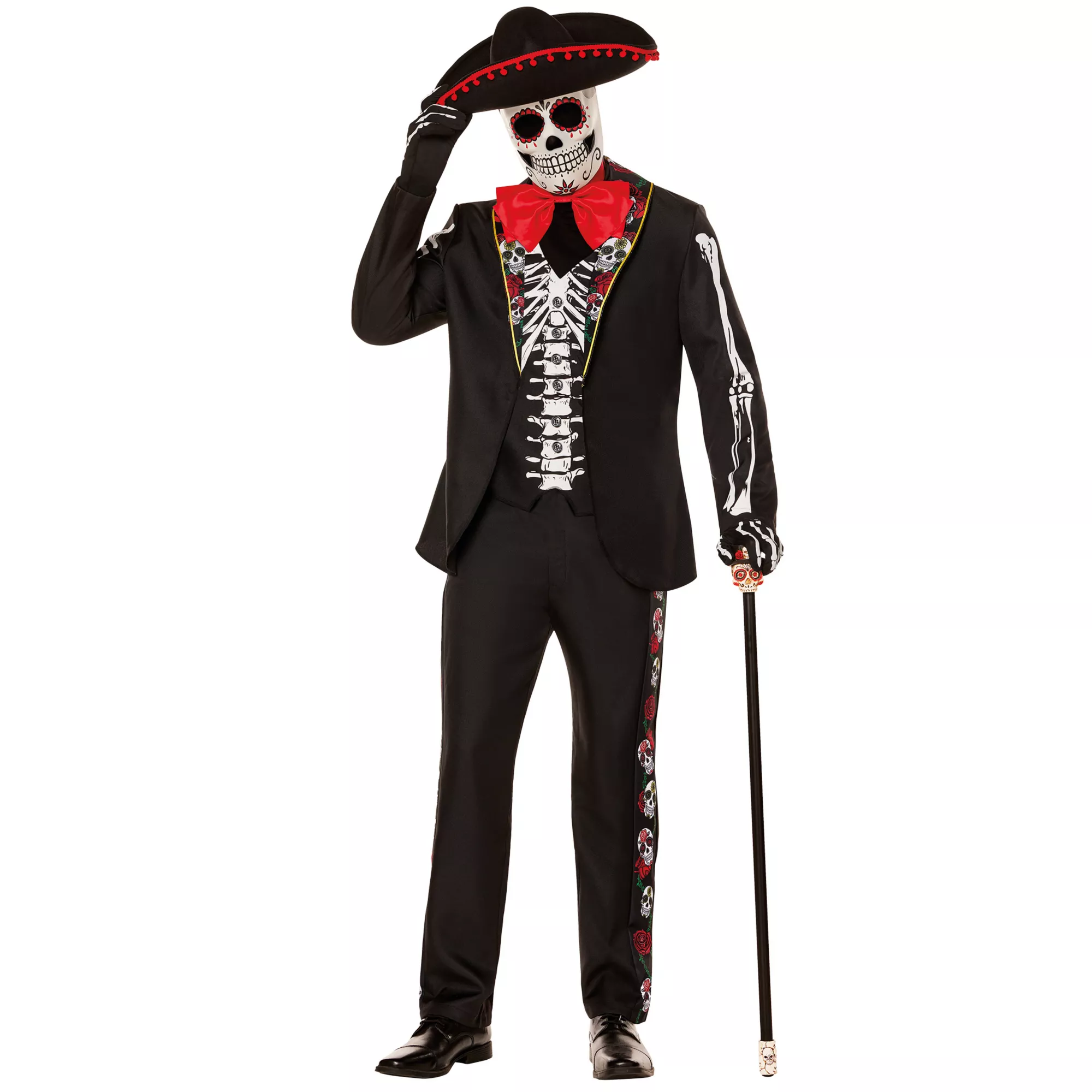 Adult Day of the Dead Skeleton Suit Costume at Spencer's