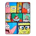 SpongeBob SquarePants Characters Grid Fleece Blanket at Spirit Halloween