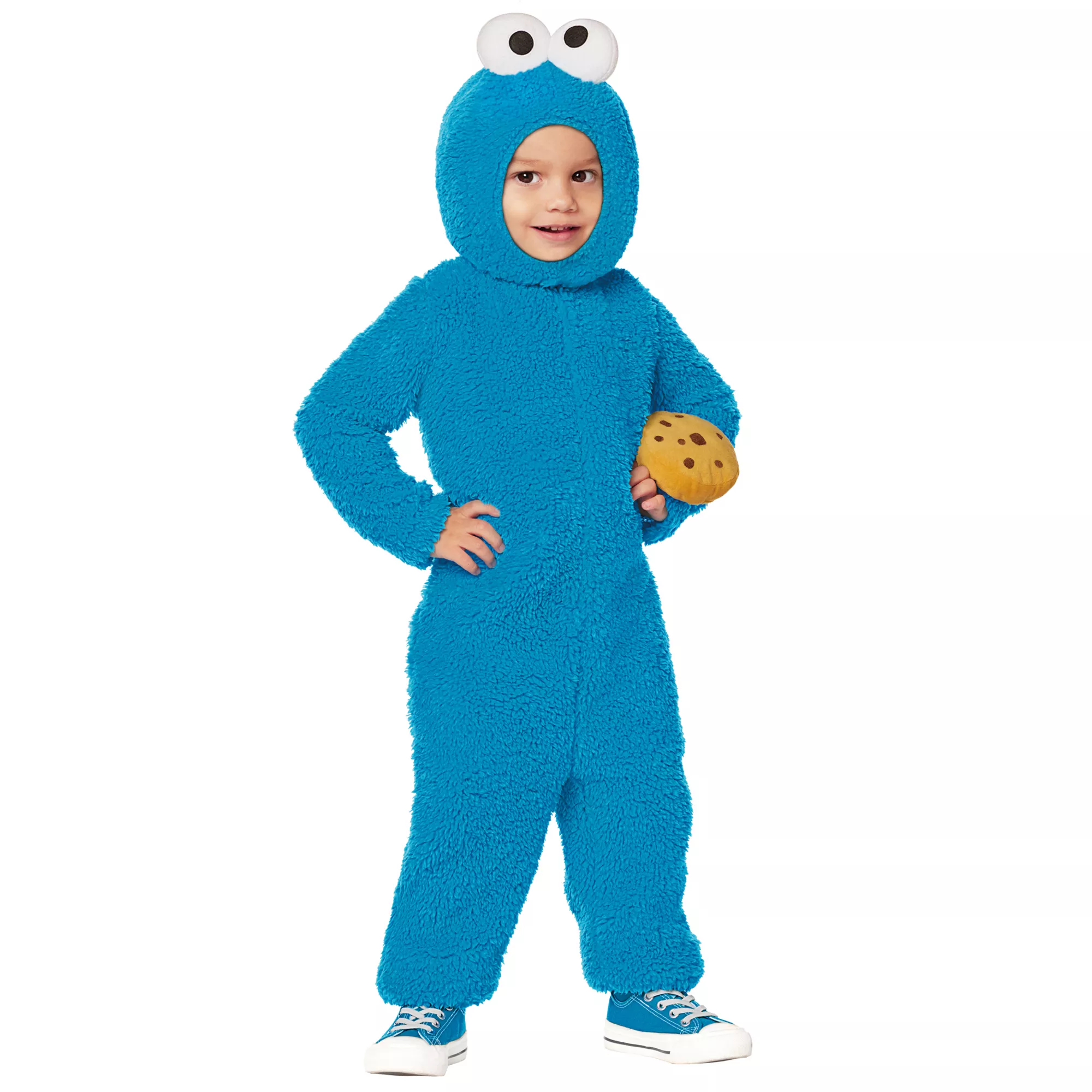Toddler Cookie Monster Jumpsuit Costume - Sesame Street at Spirit Halloween