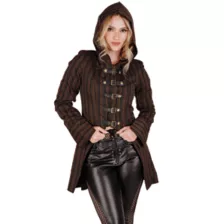 Adult Hooded Steampunk Jacket at Spirit Halloween