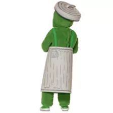 Bearbrick 400% Sesame Street Oscar The Grouch Costume