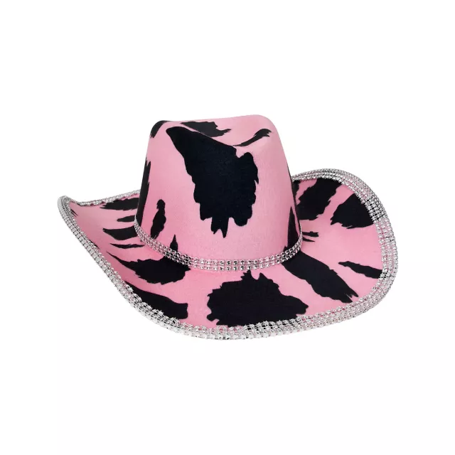 Kalinga Ashok Cheetah Print Bucket Hat Cowboy Hat Pink Cow Print
